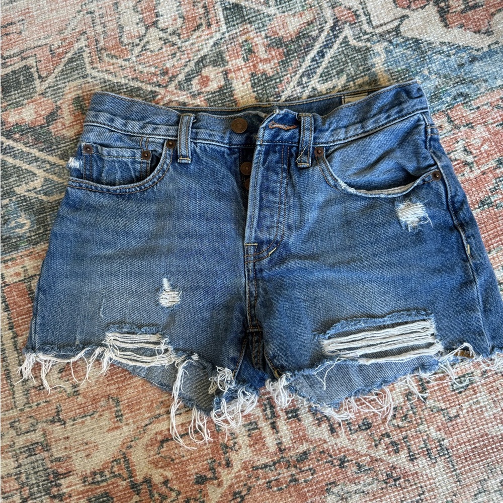 Free people denim shorts